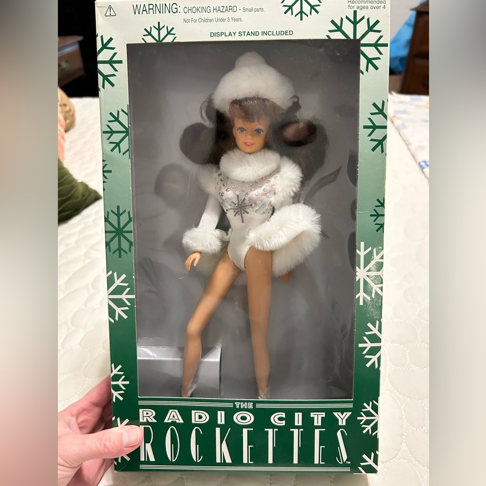 Radio City Rockette Doll in White and Silver Outfit- 90s edition